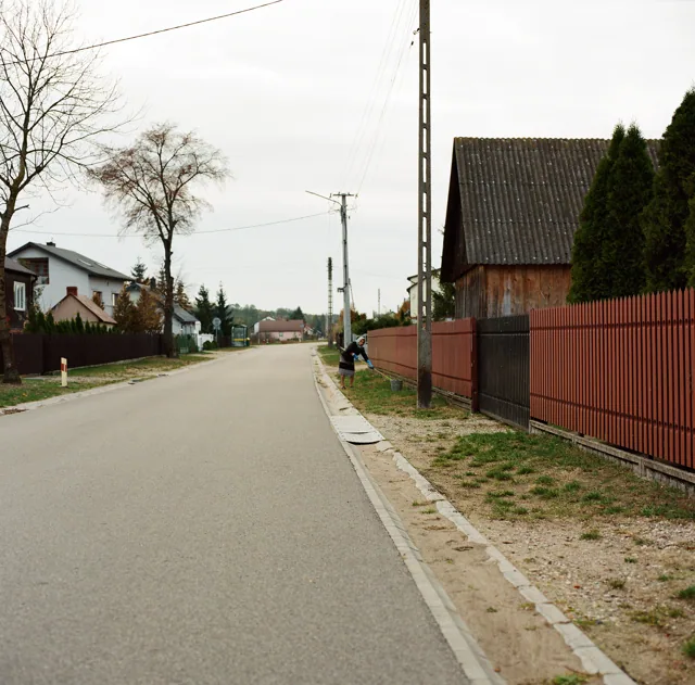 Lady in village