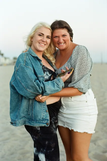 Friends on beach
