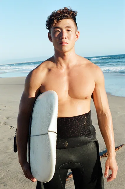 Surfer on the beach