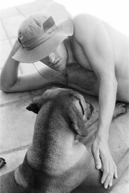 Dog and man